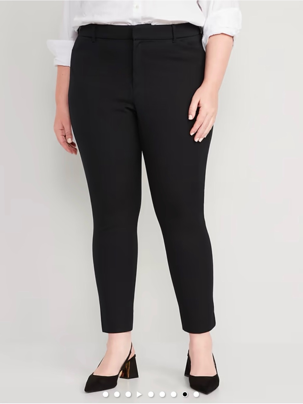 Old Navy Black Ponte Ankle Pants - Women